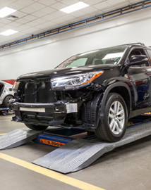 Toyota on vehicle lift | Toyota of Allentown in Allentown PA
