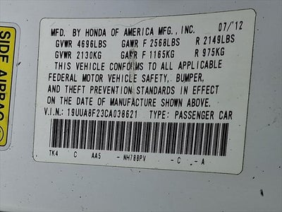 2012 Acura TL 3.5