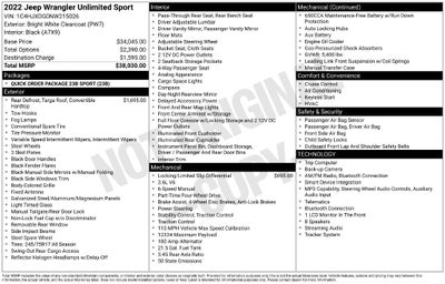 2022 Jeep Wrangler Unlimited Sport
