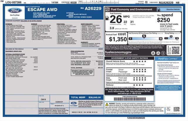 2022 Ford Escape SEL