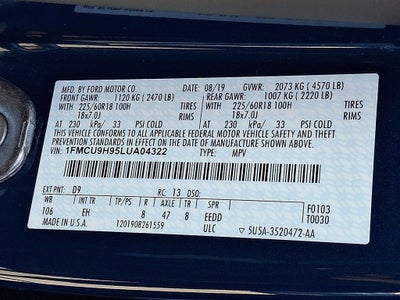 2020 Ford Escape SEL