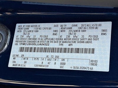 2020 Ford Escape SEL