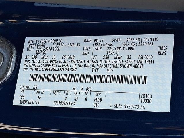 2020 Ford Escape SEL