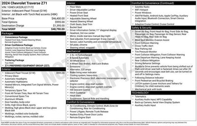 2024 Chevrolet Traverse Z71