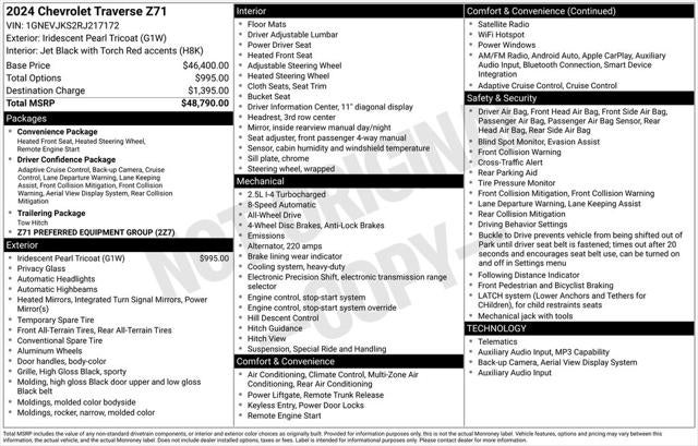 2024 Chevrolet Traverse Z71