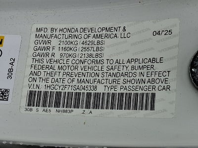 2025 Honda Accord Sport-L