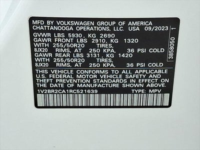 2024 Volkswagen Atlas 2.0T SEL