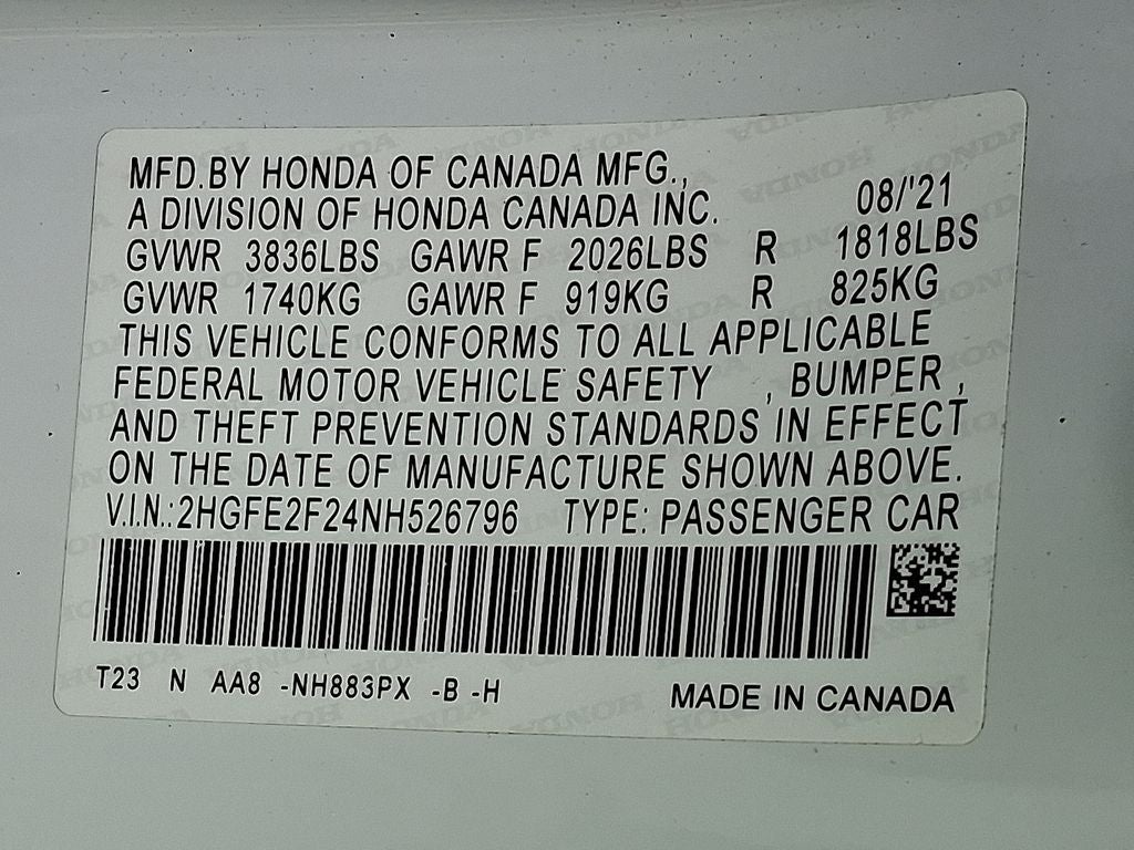 2022 Honda Civic LX