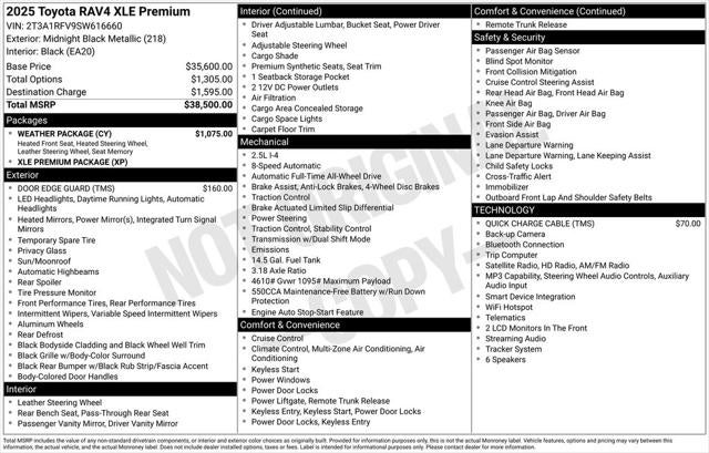 2025 Toyota RAV4 XLE Premium