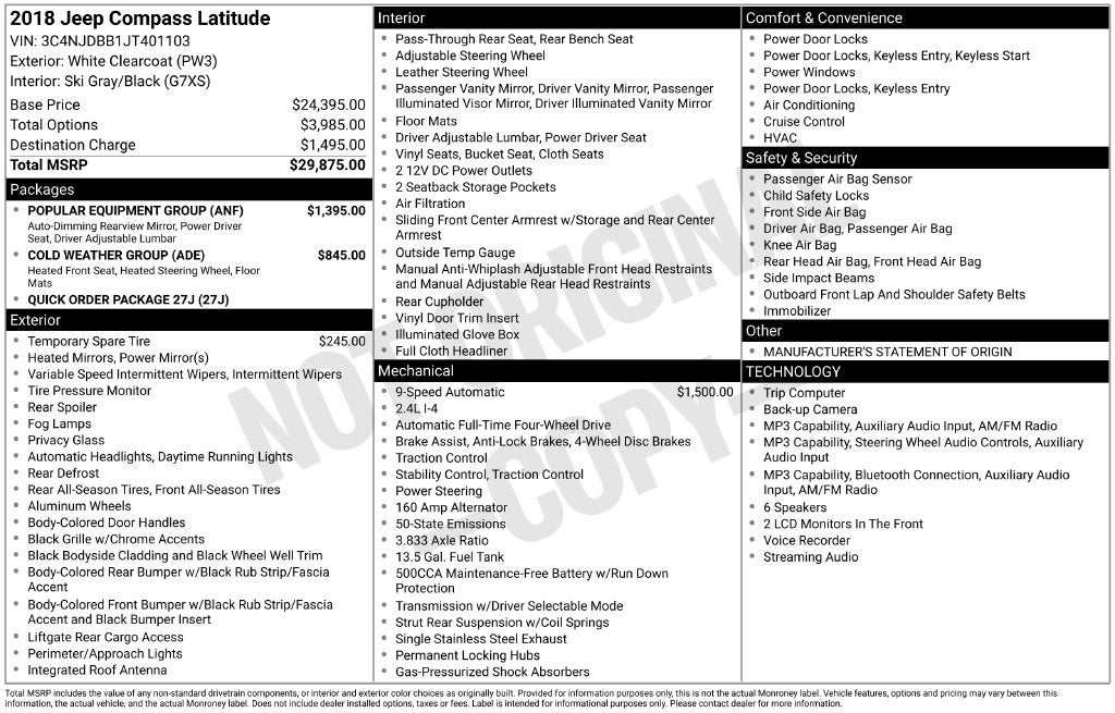 2018 Jeep Compass Latitude