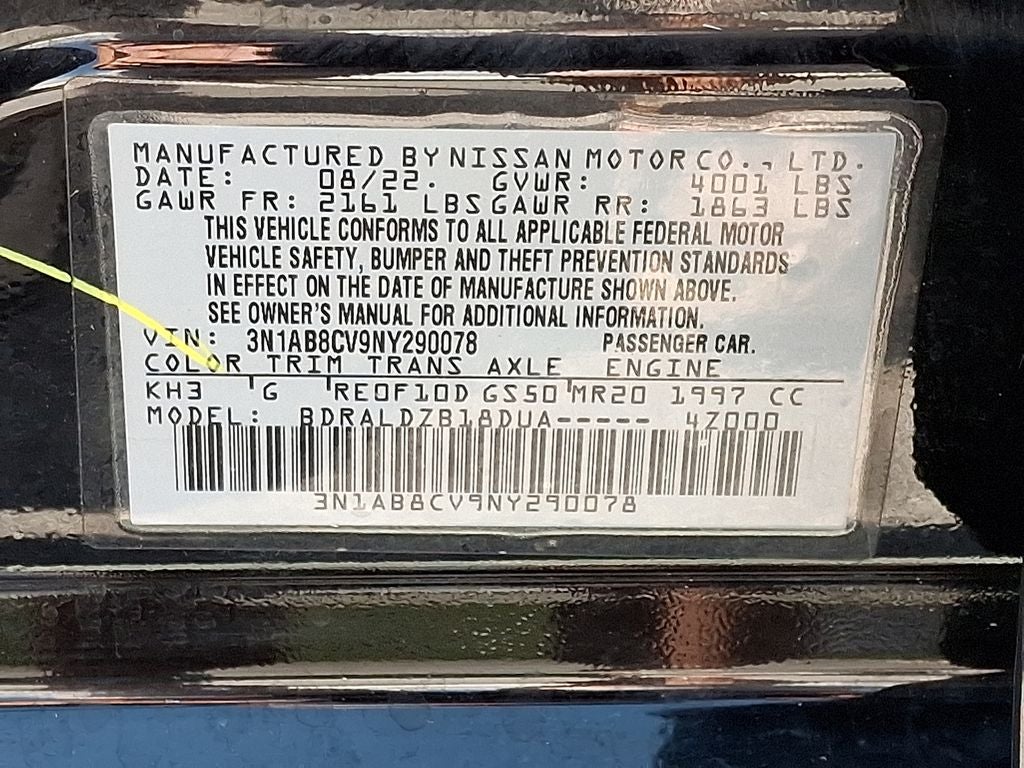 2022 Nissan Sentra SV