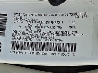 2023 Toyota TACOMA SR5 SR5 V6