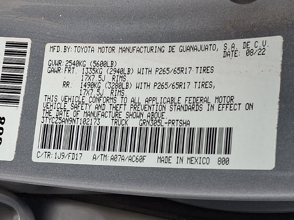 2022 Toyota Tacoma TRD Sport V6