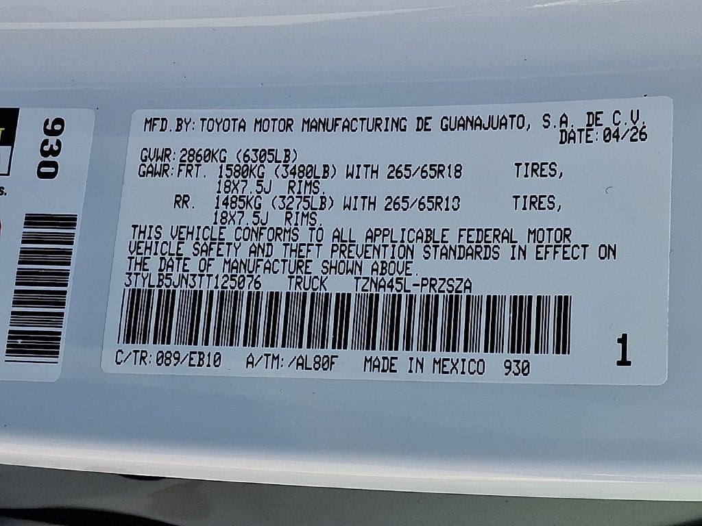 2026 Toyota Tacoma Limited