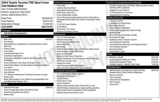 2024 Toyota Tacoma TRD Sport