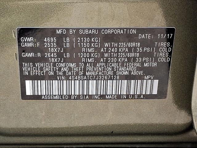 2018 Subaru Outback 2.5i Touring