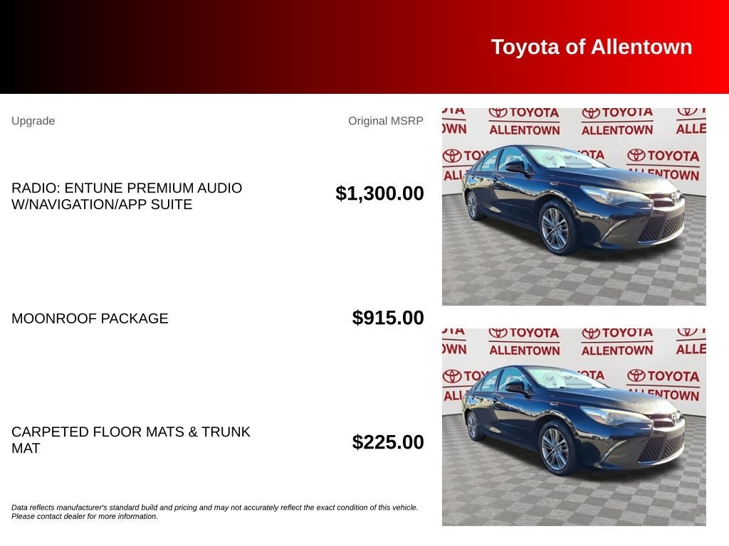 2016 Toyota Camry SE