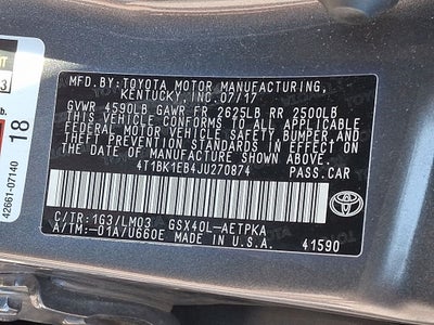 2018 Toyota AVALON Limited