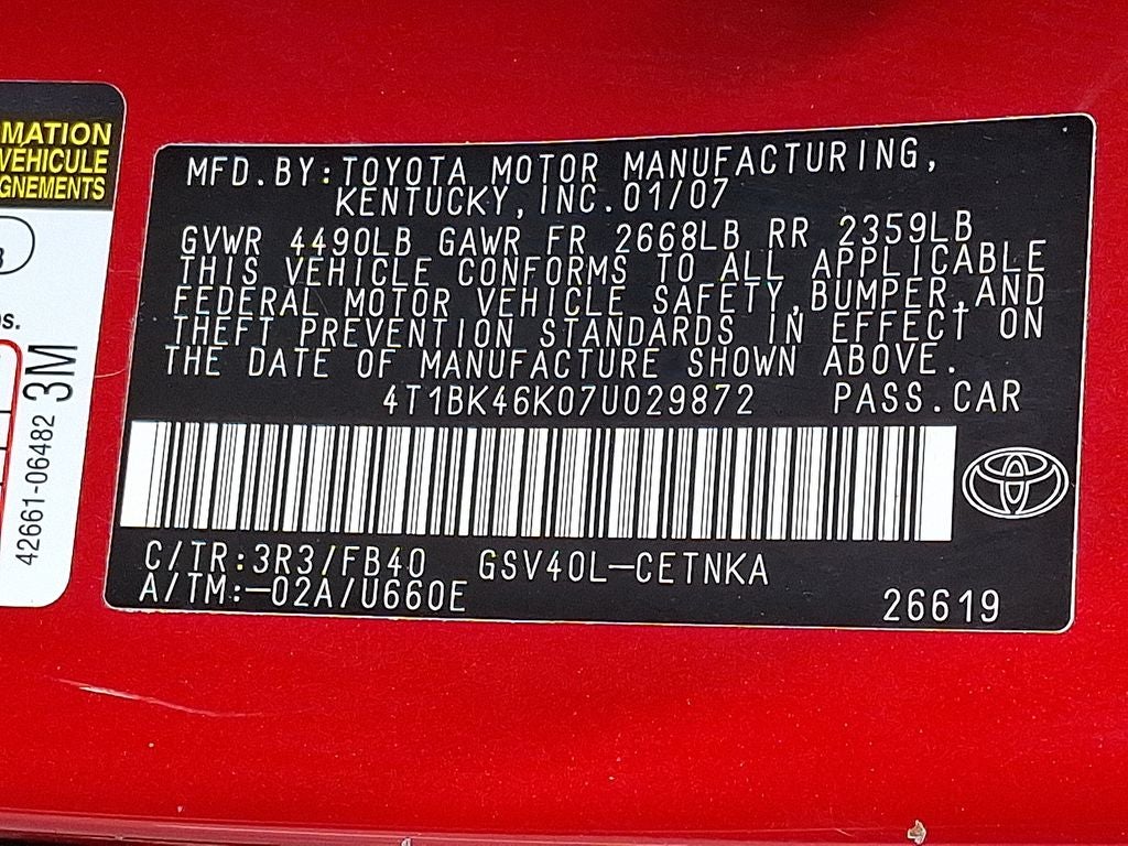 2007 Toyota Camry LE