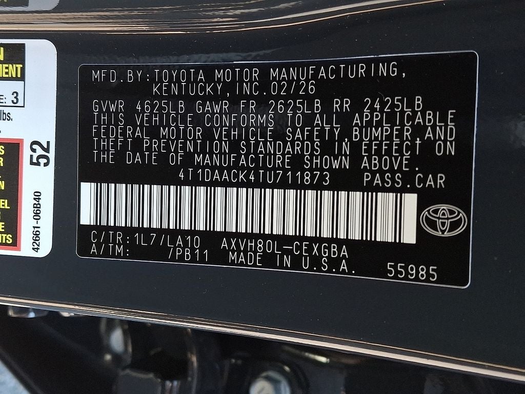 2026 Toyota Camry XLE