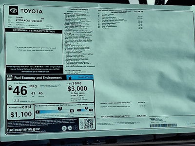 2026 Toyota Camry XSE