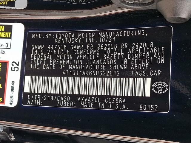 2022 Toyota Camry SE