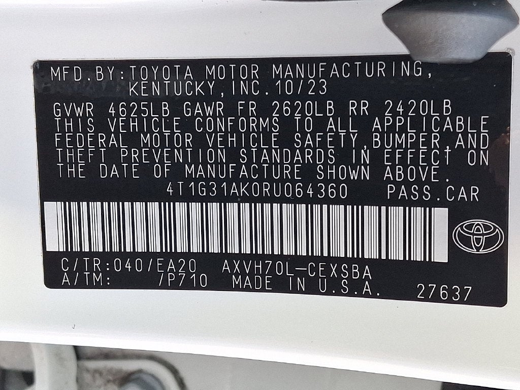 2024 Toyota Camry Hybrid SE