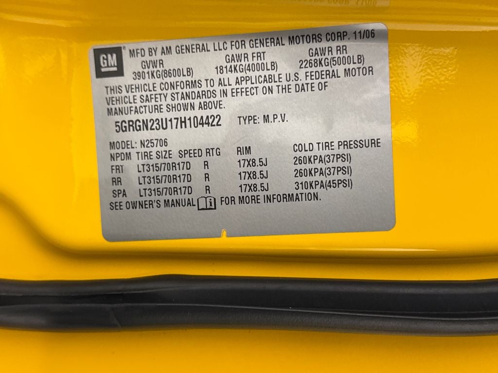 2007 Hummer H2 Base