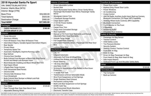 2018 Hyundai Santa Fe Sport 2.4 Base