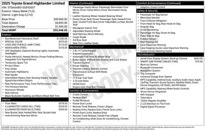 2025 Toyota Grand Highlander Limited