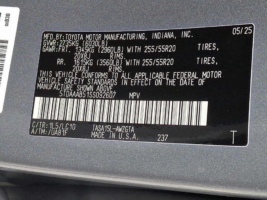 2025 Toyota Grand Highlander Limited