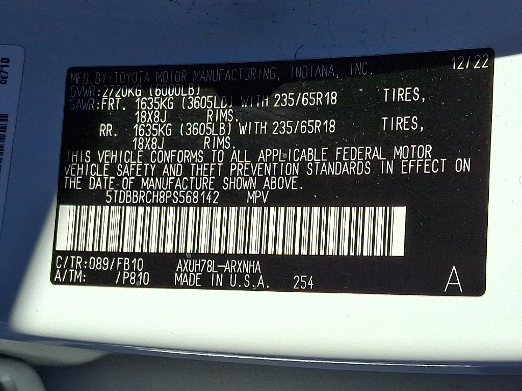 2023 Toyota Highlander Hybrid LE
