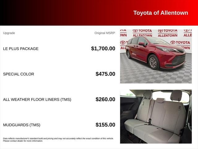 2025 Toyota Sienna LE 8 Passenger