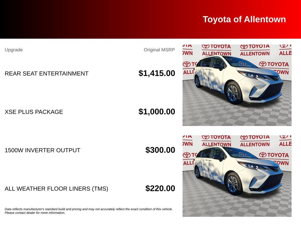 2021 Toyota Sienna XSE 7 Passenger