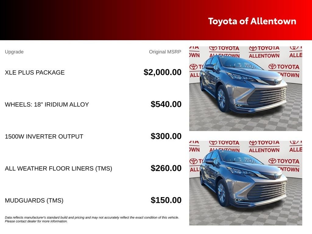 2024 Toyota Sienna XLE 7 Passenger