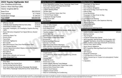 2023 Toyota Highlander XLE