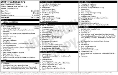 2023 Toyota Highlander L