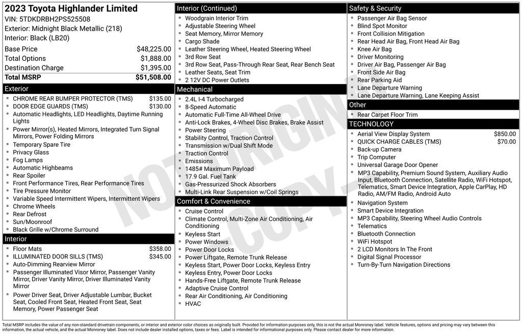 2023 Toyota Highlander Limited