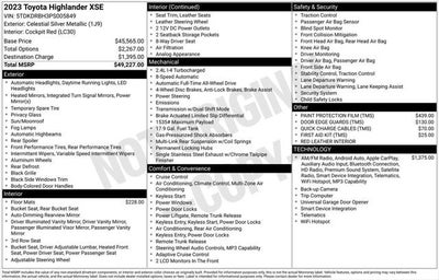 2023 Toyota Highlander XSE