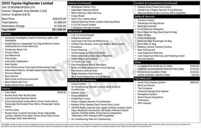 2023 Toyota Highlander Limited