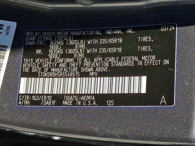 2024 Toyota Highlander XLE