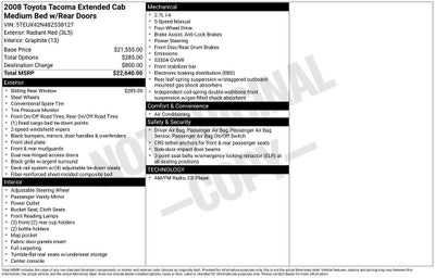 2008 Toyota Tacoma Base