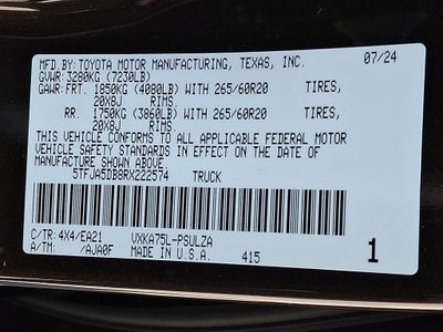 2024 Toyota Tundra Limited