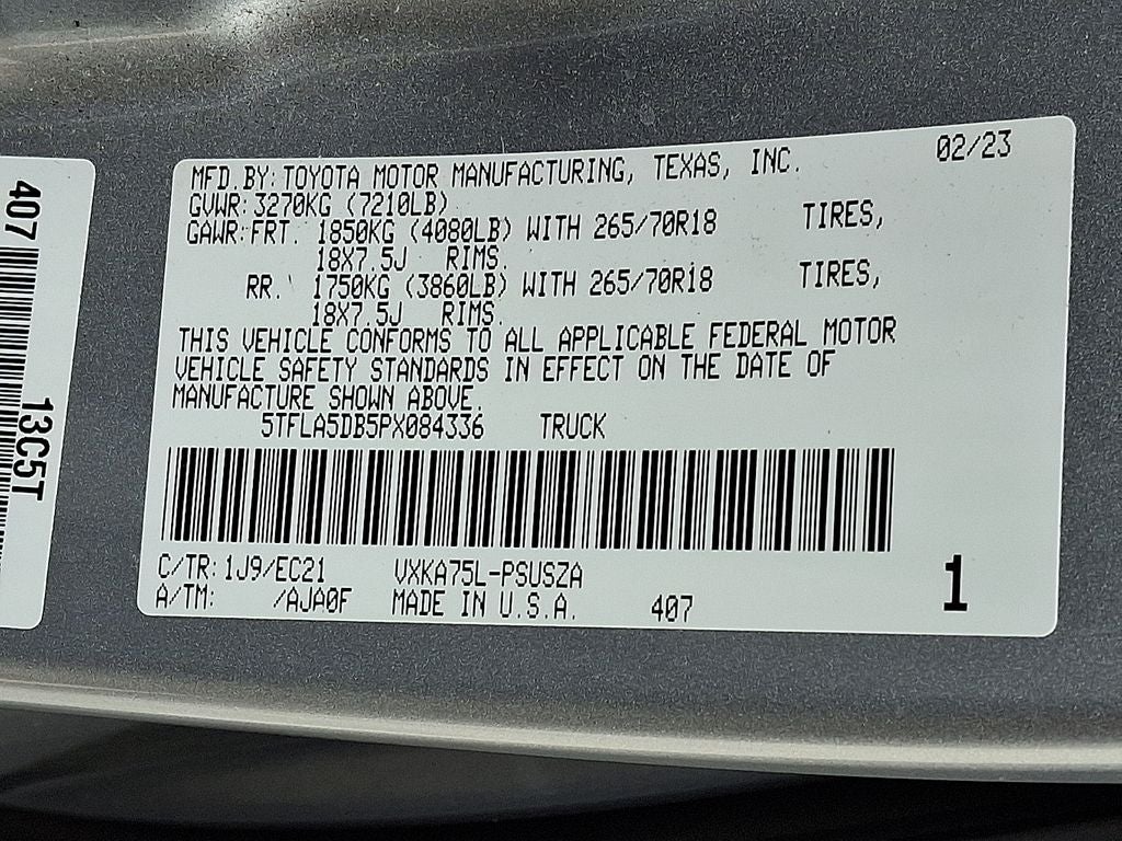 2023 Toyota TUNDRA 4X4 SR5