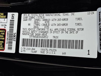 2025 Toyota Tundra 1794