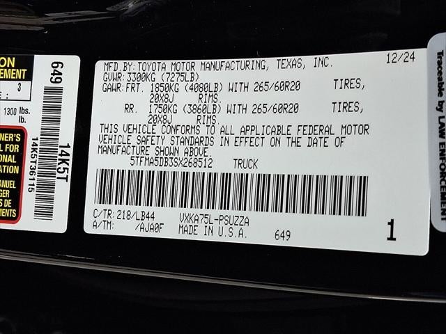 2025 Toyota Tundra 1794