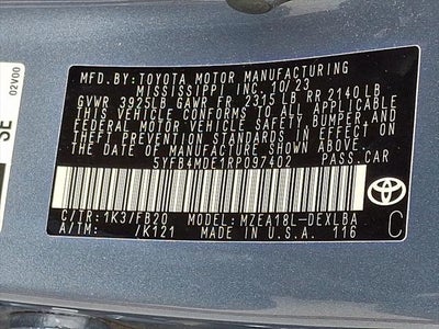 2024 Toyota Corolla LE
