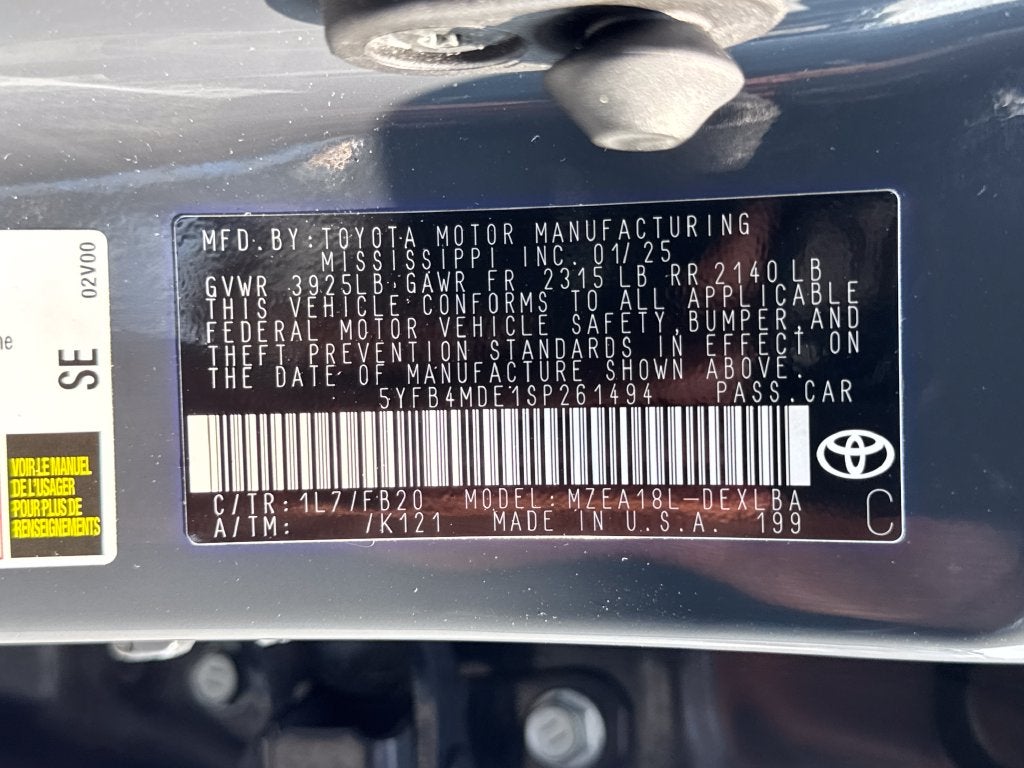 2025 Toyota Corolla LE
