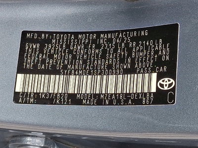 2025 Toyota Corolla LE