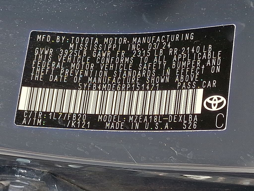2024 Toyota Corolla LE